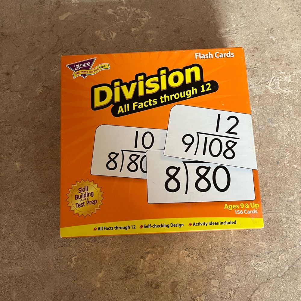 TREND Division Flash Cards - Picture 2 of 3